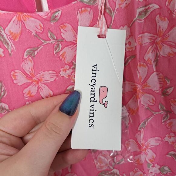 Vineyard Vines Women's Oleander Floral Tiered Dress size Small NWT - Picture 7 of 9